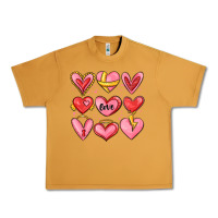 Peanut Butter sketch hearts Urban Heavy Tee - MaliasSmallBusiness