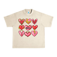 Sandshell sketch hearts Urban Heavy Tee - MaliasSmallBusiness