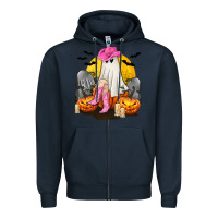 Navy Halloween Cowgirl Costumes Zipper Hoodie - texasbilliewilder