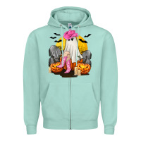 Seafoam Halloween Cowgirl Costumes Zipper Hoodie - texasbilliewilder
