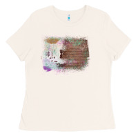 Bone Cowhide Wood Glitter Pattern Ladies Tee - Bettercallsaul