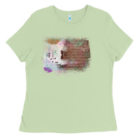 Matcha Cowhide Wood Glitter Pattern Ladies Tee - Bettercallsaul