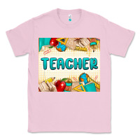 Bubblegum Pink teacher Classic Tee - MaliasSmallBusiness