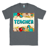 Charcoal Heather teacher Classic Tee - MaliasSmallBusiness
