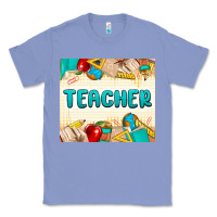 Colony Blue teacher Classic Tee - MaliasSmallBusiness