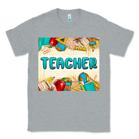 Heather Grey teacher Classic Tee - MaliasSmallBusiness