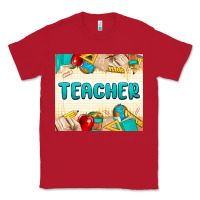 Red teacher Classic Tee - MaliasSmallBusiness