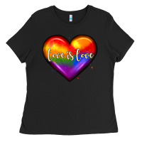 Black love is love heart Ladies Tee - JahusDesignShop