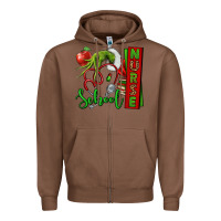 Chestnut Christmas Character Nurse Zipper Hoodie - NancyCooperArtShop
