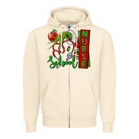 Sandshell Christmas Character Nurse Zipper Hoodie - NancyCooperArtShop