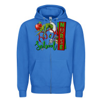 True Royal Christmas Character Nurse Zipper Hoodie - NancyCooperArtShop