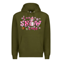 Army Green i am snow cute Premium Hoodie - CowGirlArtShop