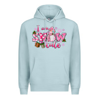 Blue Mist i am snow cute Premium Hoodie - CowGirlArtShop