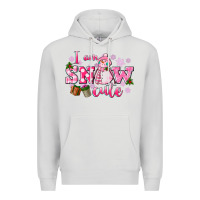 Dove Grey i am snow cute Premium Hoodie - CowGirlArtShop
