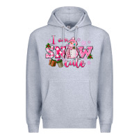 Heather Grey i am snow cute Premium Hoodie - CowGirlArtShop