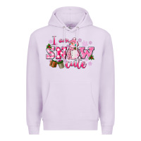 Lilac i am snow cute Premium Hoodie - CowGirlArtShop