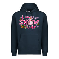 Navy i am snow cute Premium Hoodie - CowGirlArtShop