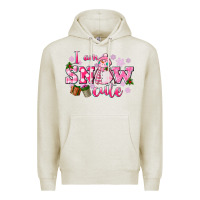 Oatmeal Heather i am snow cute Premium Hoodie - CowGirlArtShop