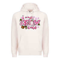 Pale Pink i am snow cute Premium Hoodie - CowGirlArtShop