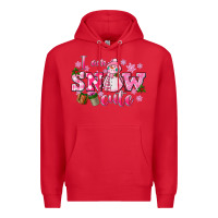 Red i am snow cute Premium Hoodie - CowGirlArtShop
