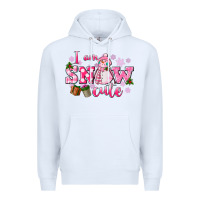 White i am snow cute Premium Hoodie - CowGirlArtShop