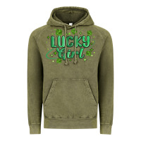 Vintage Olive lucky girl Vintage Hoodie - MaliasSmallBusiness