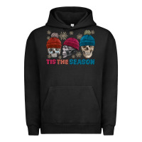 Pigment Black tis the season skull winter Urban Hoodie - FaDigitalArtStudio