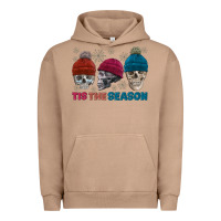 Pigment Burro tis the season skull winter Urban Hoodie - FaDigitalArtStudio