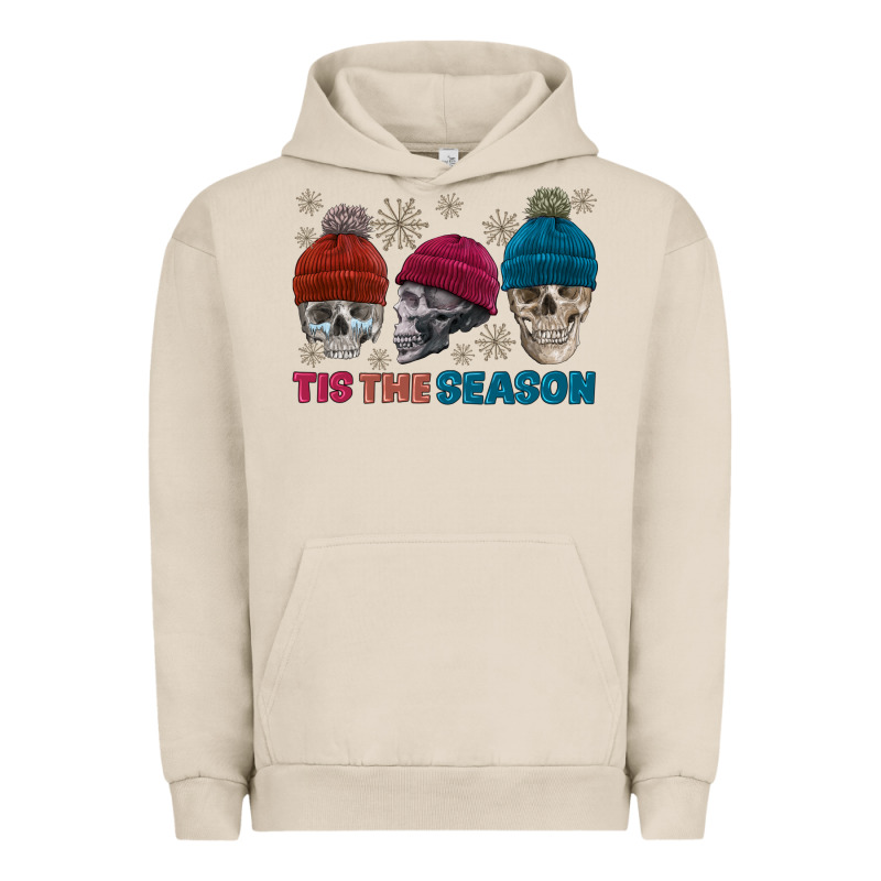 Tis The Season Skull Winter Urban Hoodie by FaDigitalArtStudio | Teevron