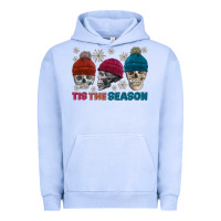 Pigment Grape Ice tis the season skull winter Urban Hoodie - FaDigitalArtStudio