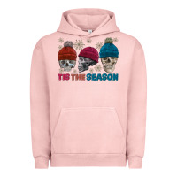 Pigment Salmon tis the season skull winter Urban Hoodie - FaDigitalArtStudio
