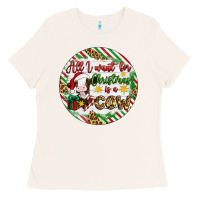 Bone Christmas all i want for christmas is a cow Ladies Tee - Artiststas