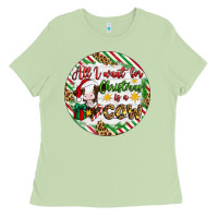 Matcha Christmas all i want for christmas is a cow Ladies Tee - Artiststas