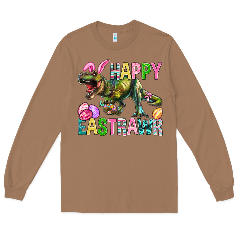 Happy Eastrawr Easter Long Sleeve Tee by BundleAndBundleShop | Teevron