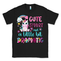 Black cute smart and a little bit dramatic with unicorn Classic Tee - NancyCooperArtShop