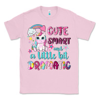 Bubblegum Pink cute smart and a little bit dramatic with unicorn Classic Tee - NancyCooperArtShop