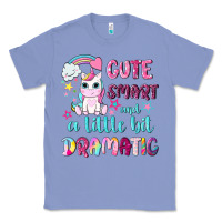 Colony Blue cute smart and a little bit dramatic with unicorn Classic Tee - NancyCooperArtShop