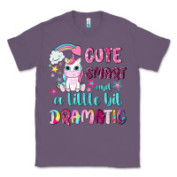 Lavender cute smart and a little bit dramatic with unicorn Classic Tee - NancyCooperArtShop