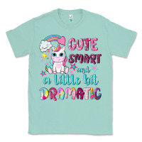 Seafoam cute smart and a little bit dramatic with unicorn Classic Tee - NancyCooperArtShop