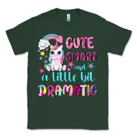 Sports Green cute smart and a little bit dramatic with unicorn Classic Tee - NancyCooperArtShop
