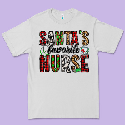 Santa's Favorite Nurse Premium Tee Designed By Jasminsmagicworld