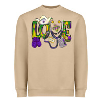 Mushroom Mardi Gras Love Nurse Heavyweight Sweatshirt - BundleAndBundleShop