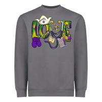 Storm Mardi Gras Love Nurse Heavyweight Sweatshirt - BundleAndBundleShop