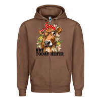 Chestnut Cute Heifer Zipper Hoodie - texasbilliewilder