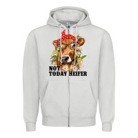 Cute Heifer Zipper Hoodie | Teevron