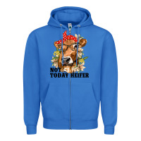 True Royal Cute Heifer Zipper Hoodie - texasbilliewilder