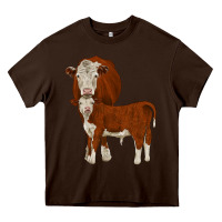 Chocolate Brown hareford Heavy Core Tee - JahusDesignShop