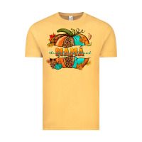Vintage Mustard Thankful grateful blessed mama pumpkin Vintage Tee - NancyCooperArtShop