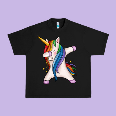 Dabbing Unicorn Urban Heavy Tee Designed By Maliassmallbusiness