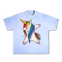 Grape Ice dabbing unicorn Urban Heavy Tee - MaliasSmallBusiness